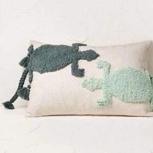 Two Lizard Punch Needle Lumbar Throw Pillow - Opalhouse™ designed with Jungalow™